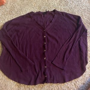 Burgundy urban outfitters long sleeve